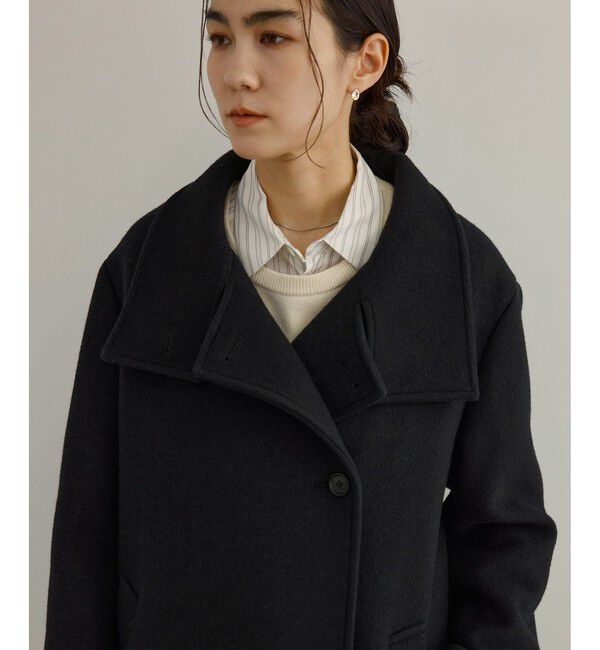 SALON adam et rope'「【WEB限定】スタンドカラー2WAYロングコート」|ダウン|
