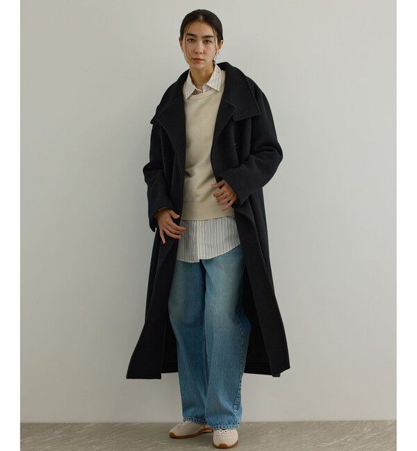 SALON adam et rope'「【WEB限定】スタンドカラー2WAYロングコート」|ダウン|