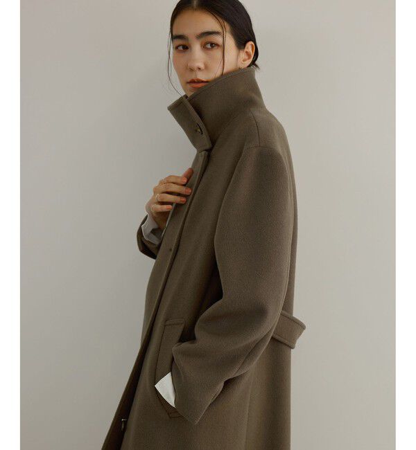 SALON adam et rope'「【WEB限定】スタンドカラー2WAYロングコート」|ダウン|