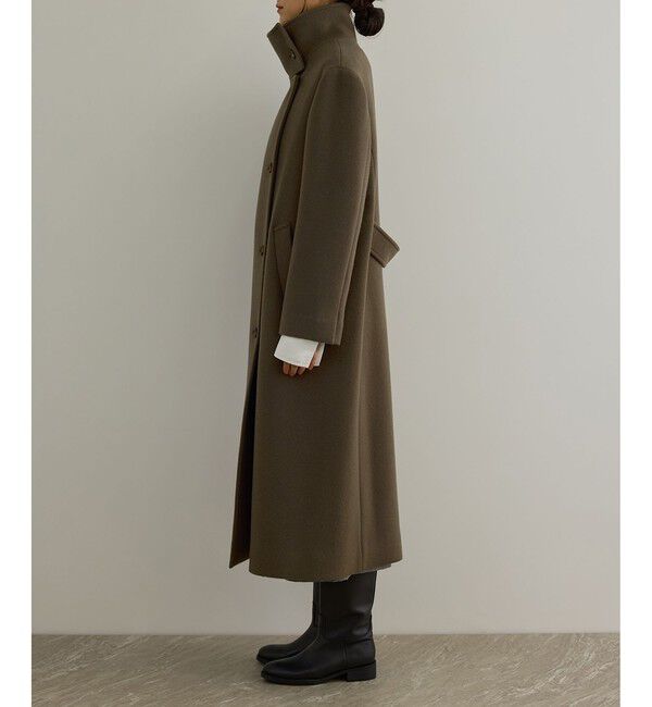 SALON adam et rope'「【WEB限定】スタンドカラー2WAYロングコート」|ダウン|
