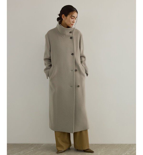 SALON adam et rope'「【WEB限定】スタンドカラー2WAYロングコート」|ダウン|
