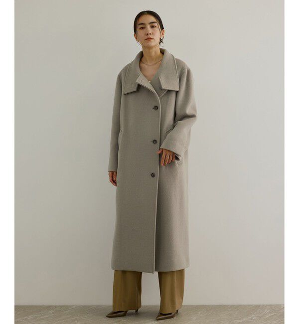 SALON adam et rope'「【WEB限定】スタンドカラー2WAYロングコート」|ダウン|