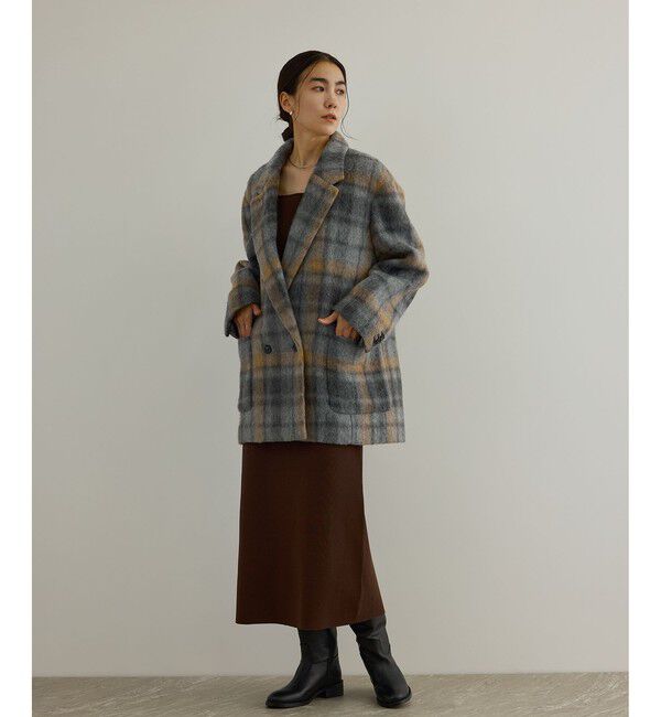 SALON adam et rope'「【WEB限定】シャギースライバーオーバージャケット」|テーラードジャケット|