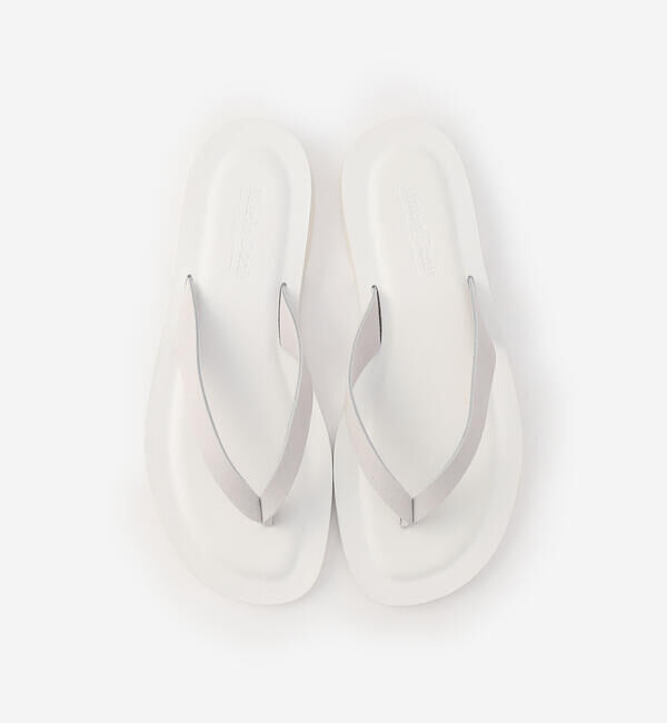  「Mario Doni | レザー トングサンダル WOMEN」|サンダル|WHITE系1