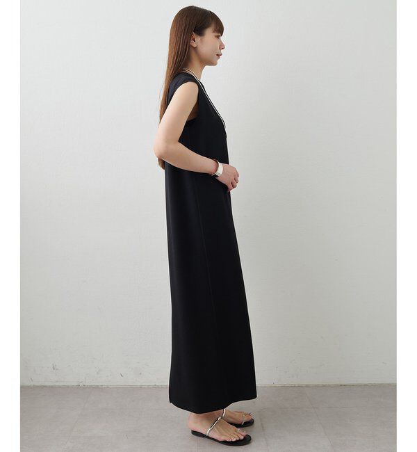  「《手洗い可》Vガゼットノースリーブワンピース」|ワンピース|