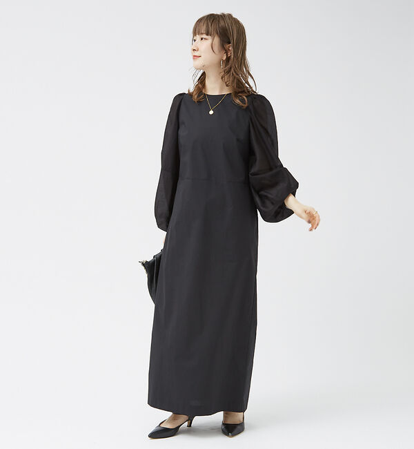 Rouge vif「バルーンシアースリーブワンピース」|ワンピース|