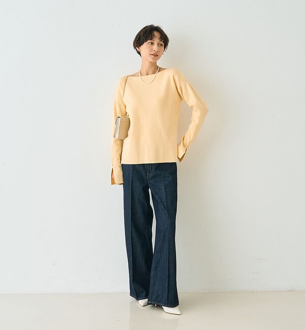 Rouge vif「スムーススリット ニットプルオーバー」|ニット・セーター|