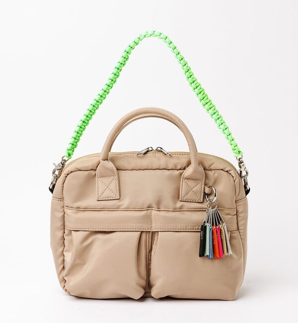 NOMINE「【cheek】w pocket 3way boston カラーコードハンドル 3」|ボストンバッグ|