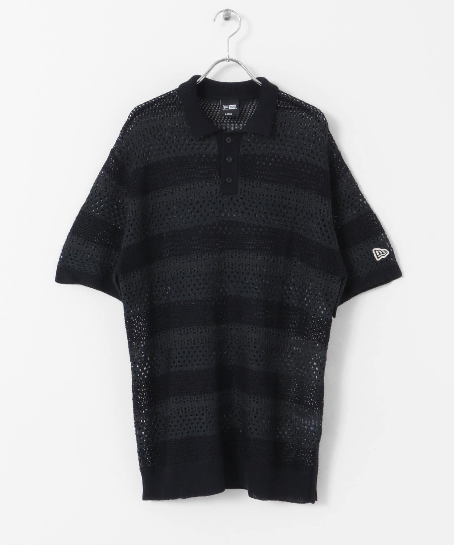 Sonny Label 「NEW ERA GOLF　SHORT-SLEEVE MESH POLO」|ポロシャツ|ブラック