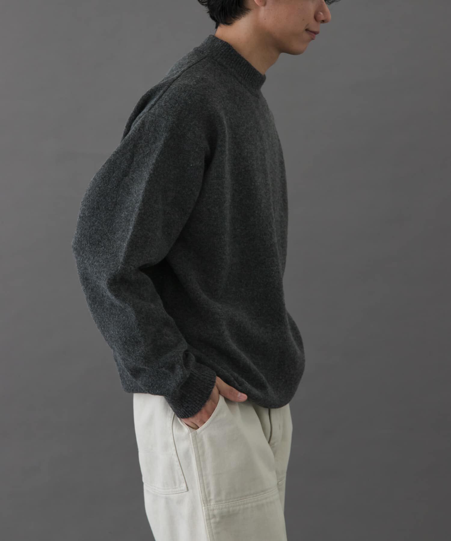 URBAN RESEARCH DOORS「FORK&SPOON　Ricotta モックネックニット」|ニット・セーター|