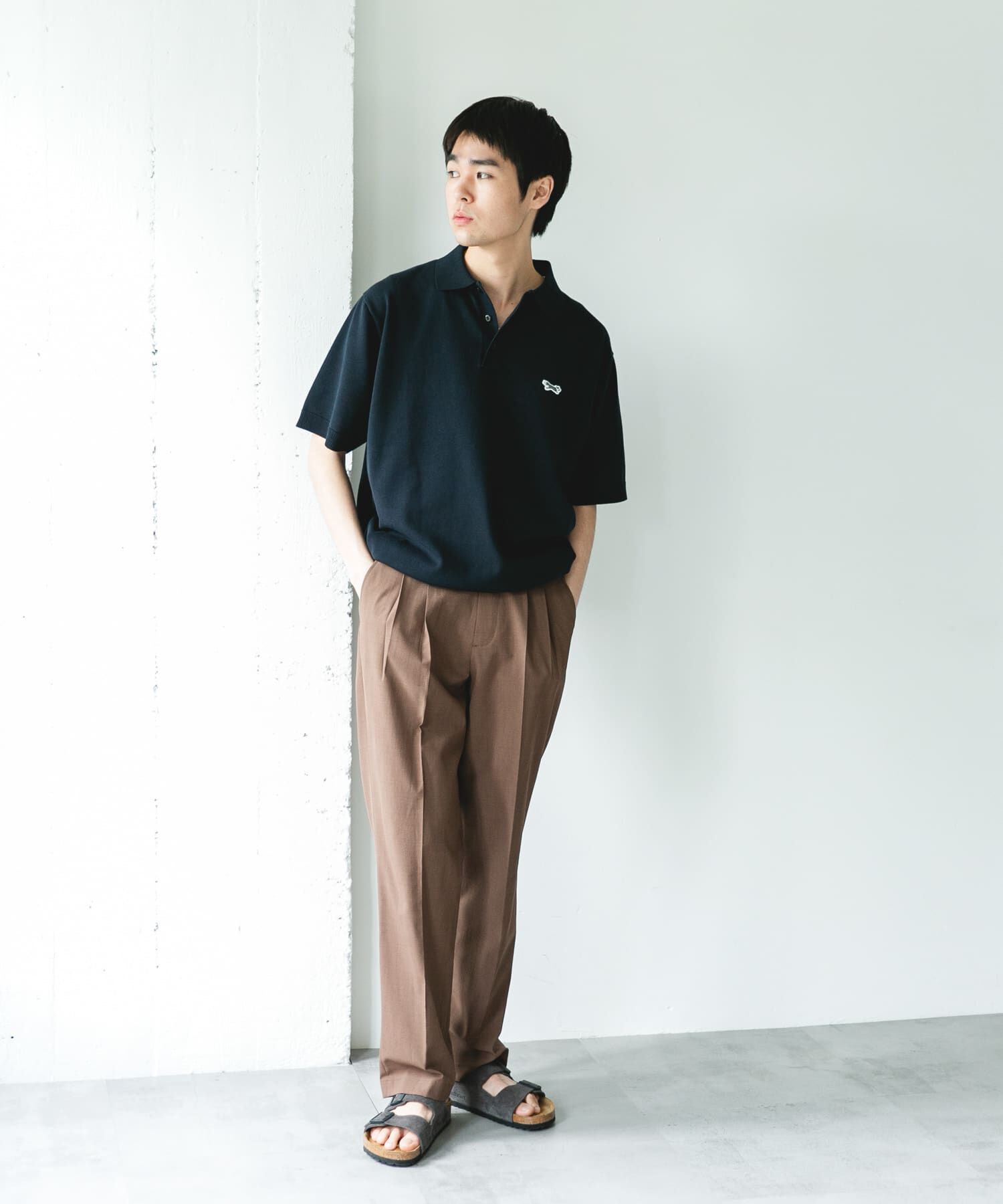 URBAN RESEARCH DOORS「『別注』PENNEYS&times;DOORS　THE FOX ハイゲージ ニットポロ」|ニット・セーター|