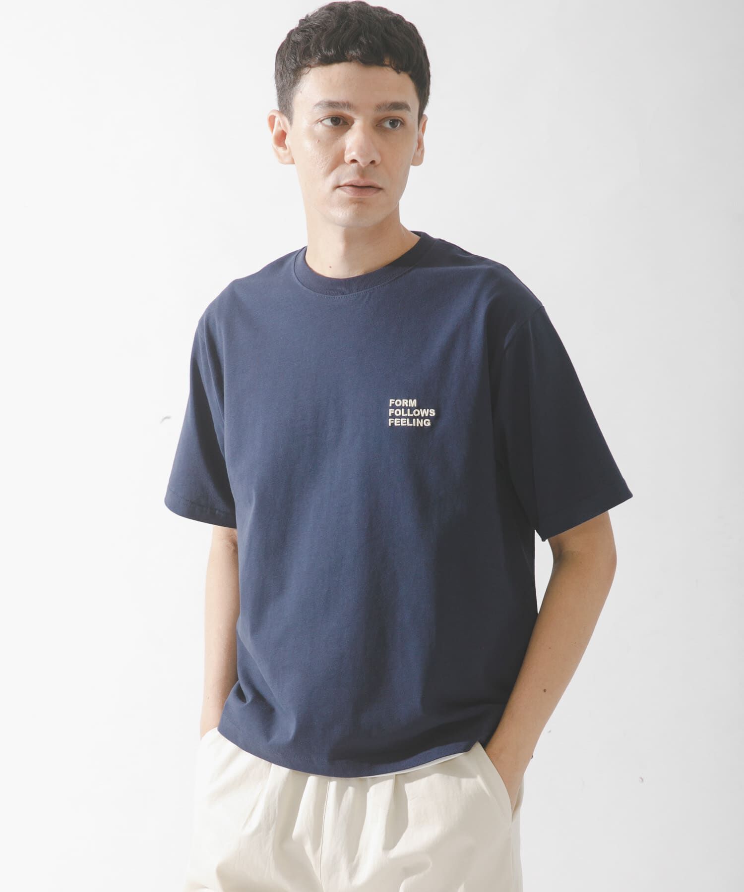 Sonny Label 「ワンポイント刺繍ショートスリーブTシャツ」|Tシャツ・カットソー|