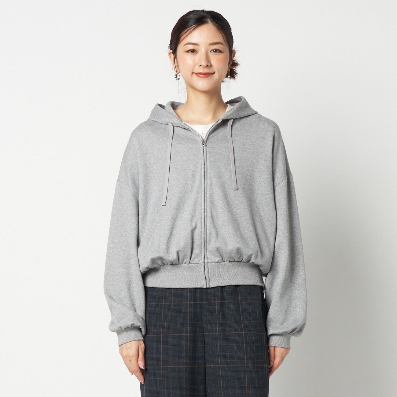 HELIOPOLE「HELIOPOLE CROPPED SWEAT ZIP HOODIE」|パーカー|