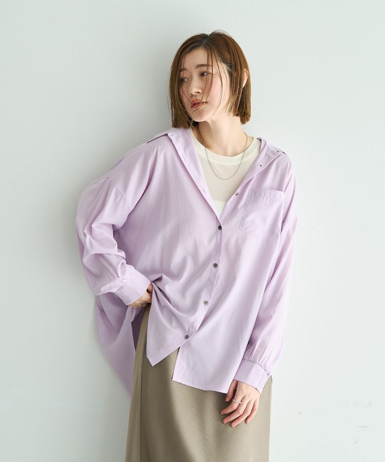 YECCA VECCA「クルーネックシアートップス」|Tシャツ・カットソー|