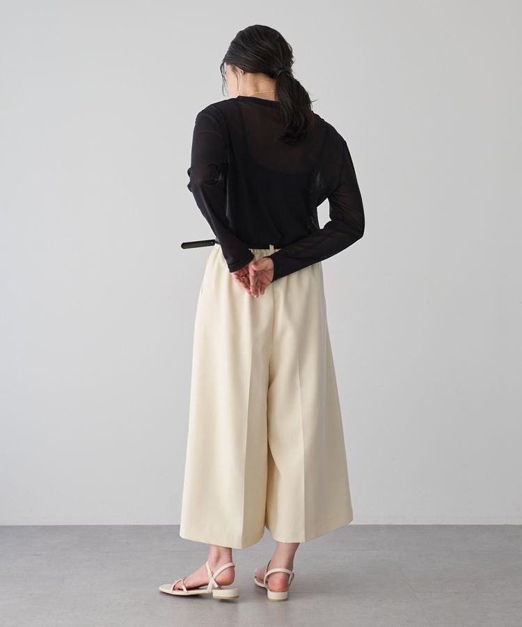 YECCA VECCA「クルーネックシアートップス」|Tシャツ・カットソー|