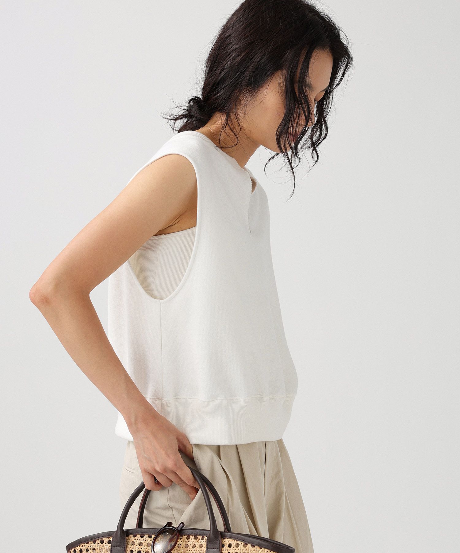 BABYLONE「ショート裏毛プルオーバー」|Tシャツ・カットソー|