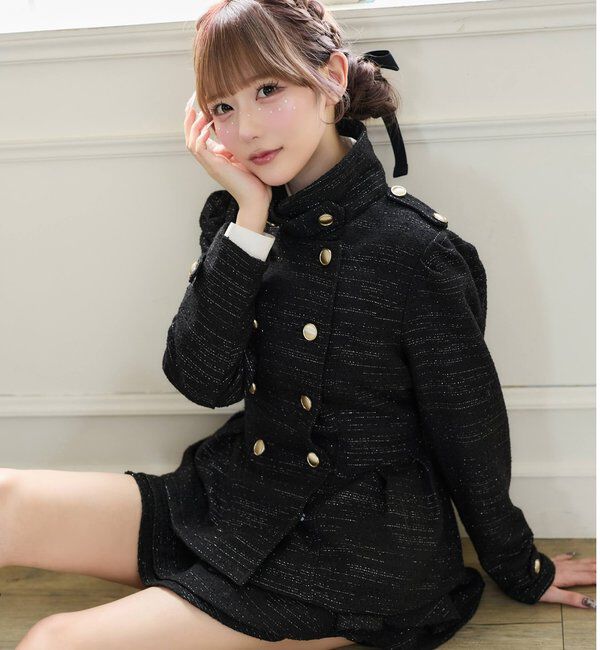  「【Premium order】レイヤード風フレアミニスカート/セットアップ可能」|スカート|