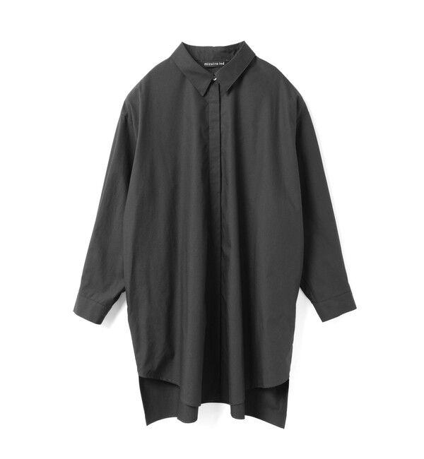 mizuiro ind「mizuiro ind ボックスカットシャツ」|シャツ・ブラウス|ブラック