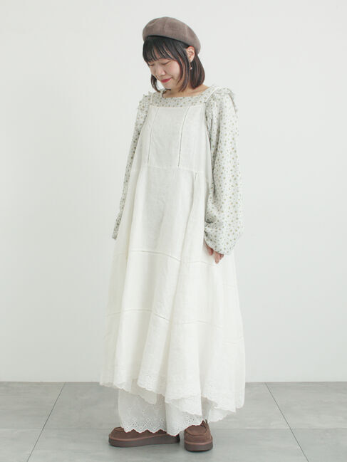 Samansa Mos2「ワッフルローズ柄前後2WAYカットソー」|Tシャツ・カットソー|