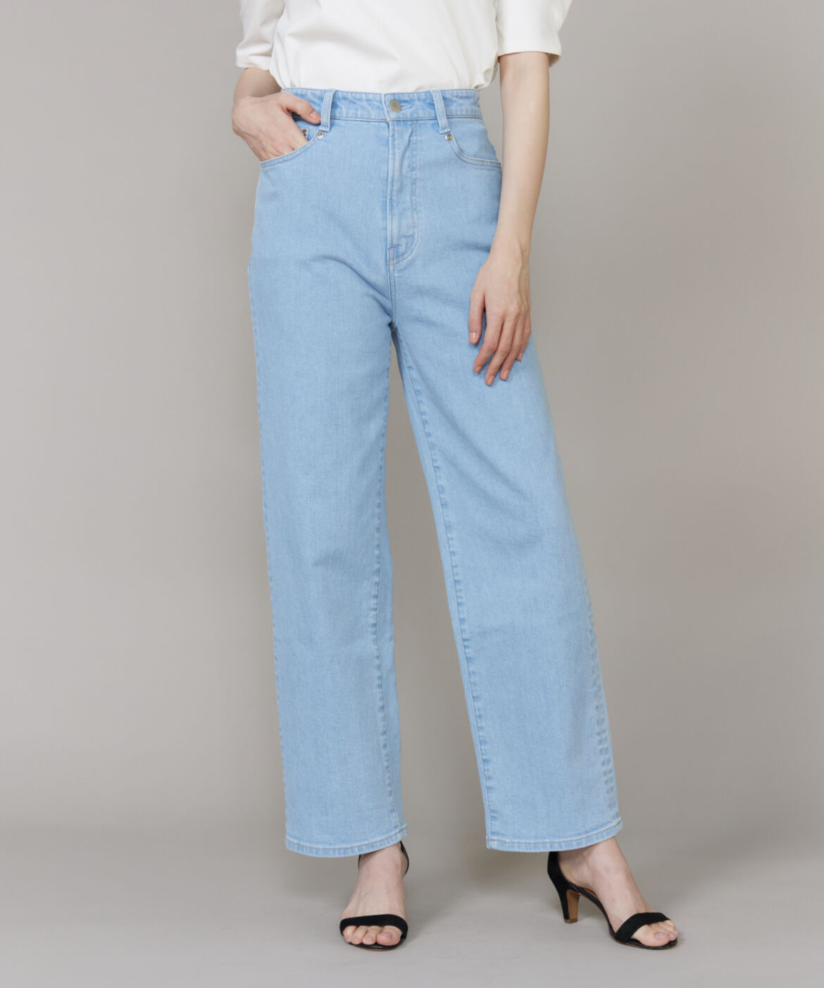 Maglie le cassetto「《大きいサイズ》ハートステッチカーヴィーラインジーンズ《Maglie Jeans》」|その他|