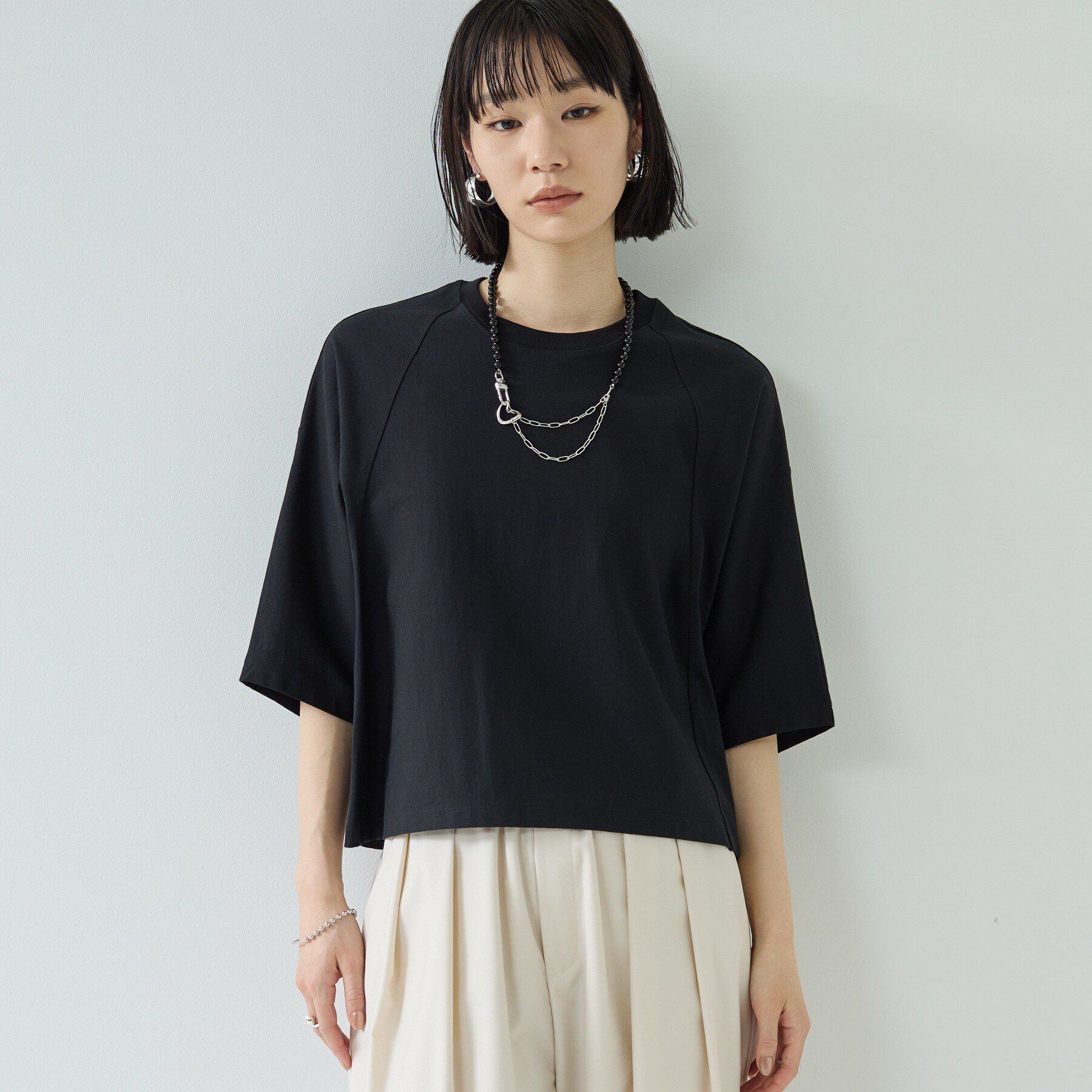 GALLEST「【UVカット】オーバーサイズラグランカットソー」|Tシャツ・カットソー|