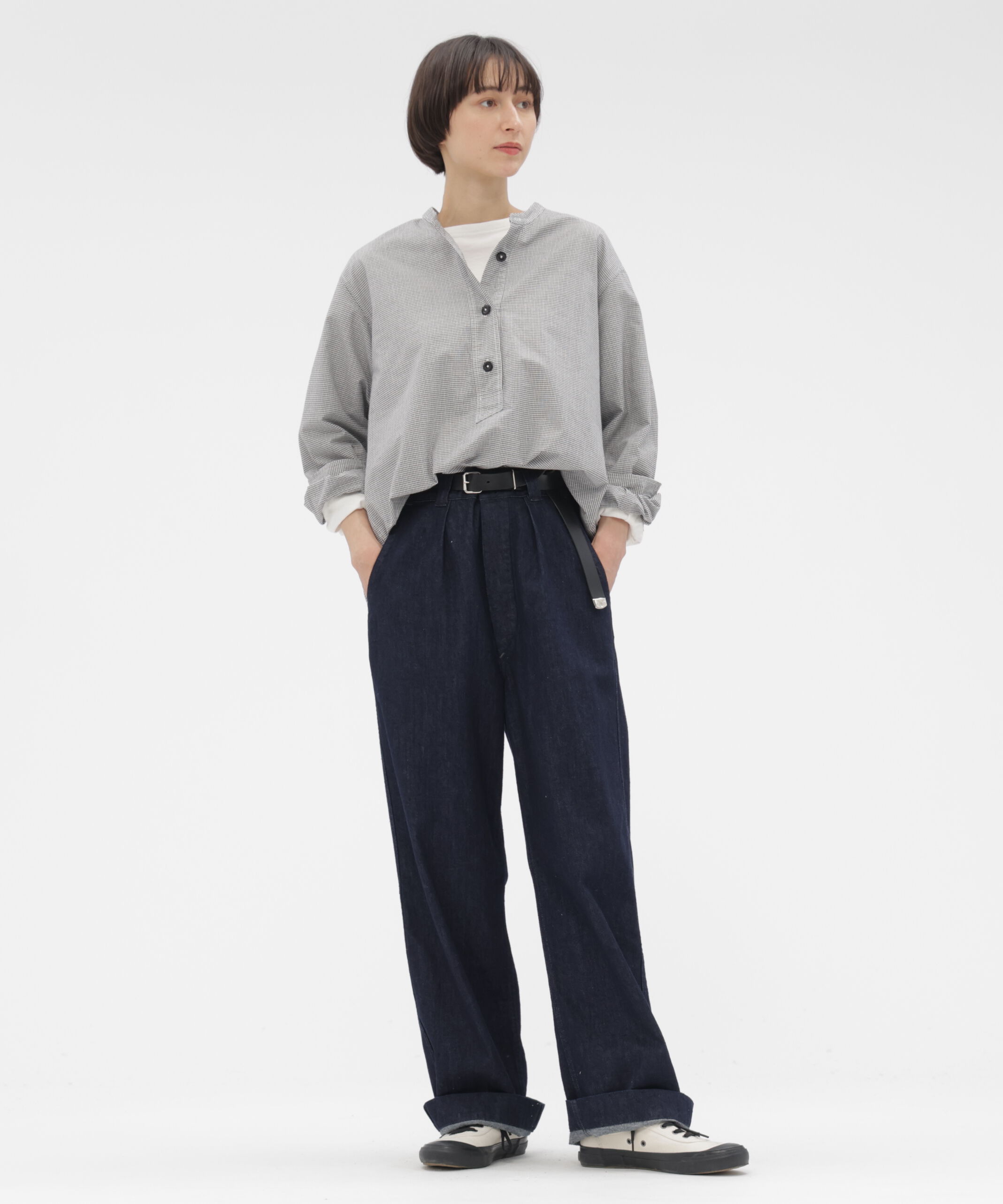 MHL.「TINY GINGHAM COTTON SHIRT」|シャツ・ブラウス|