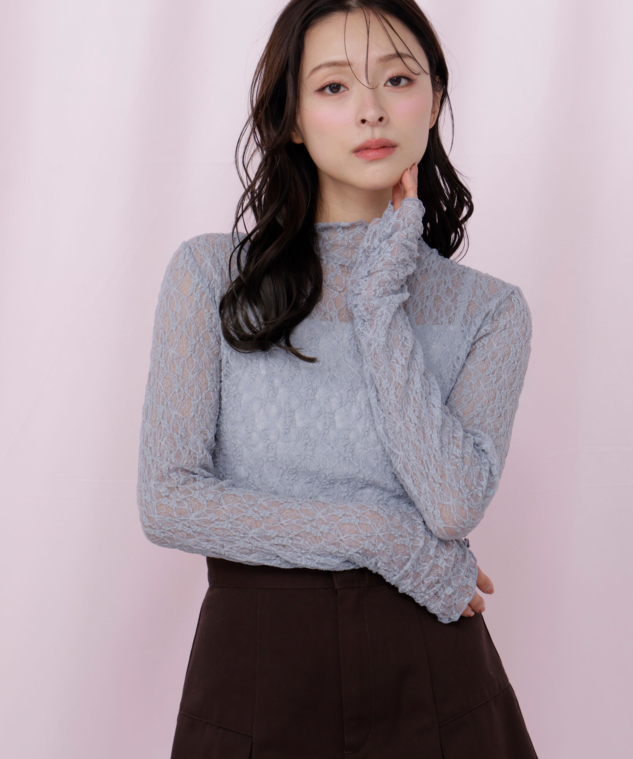  「レースカットソートップス」|Tシャツ・カットソー|