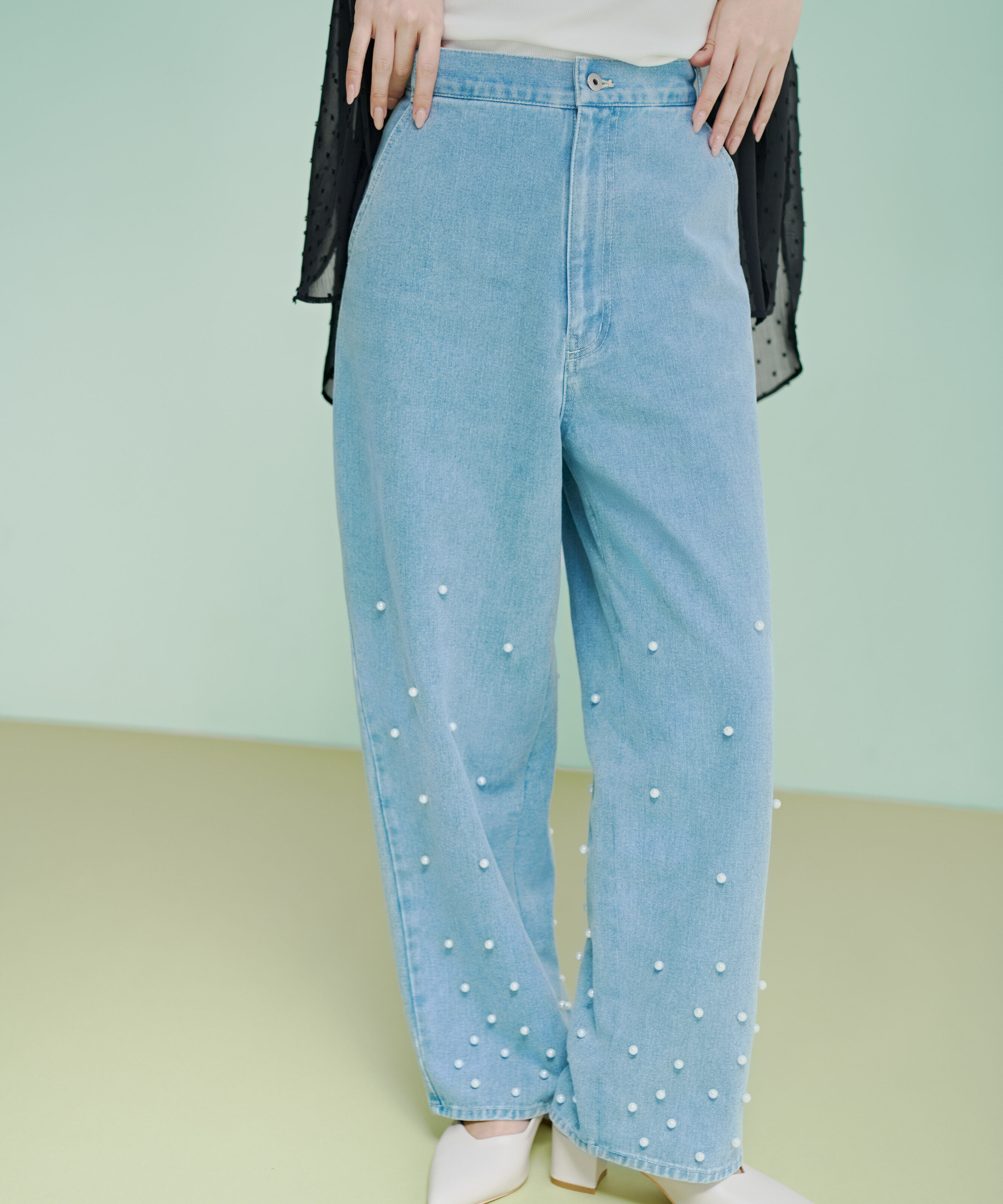 PROPORTION BODY DRESSING「パールデニムパンツ」|その他|