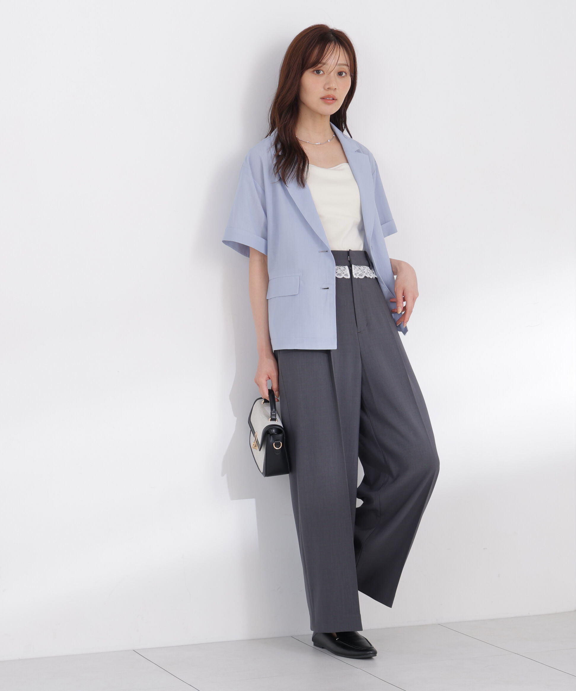 PROPORTION BODY DRESSING「＜a/mie＞ウエストレースワイドパンツ」|その他|