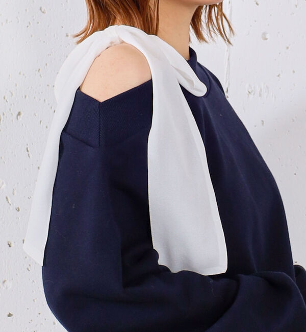 archives「シフォンリボンワンショルスウェット」|Tシャツ・カットソー|
