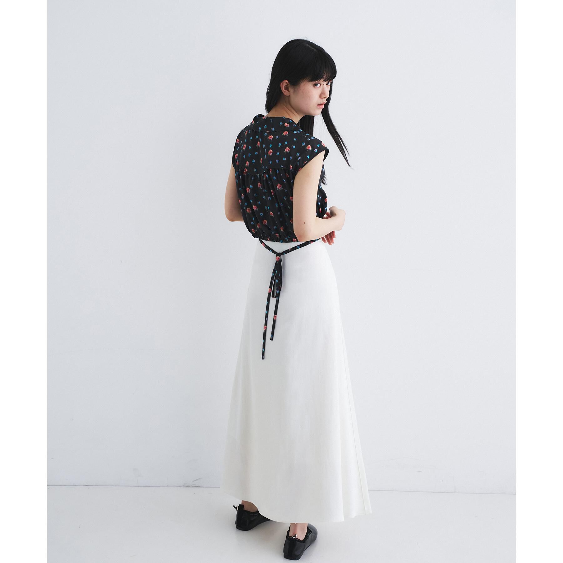 CODE A「satin slit flare skirt」|スカート|