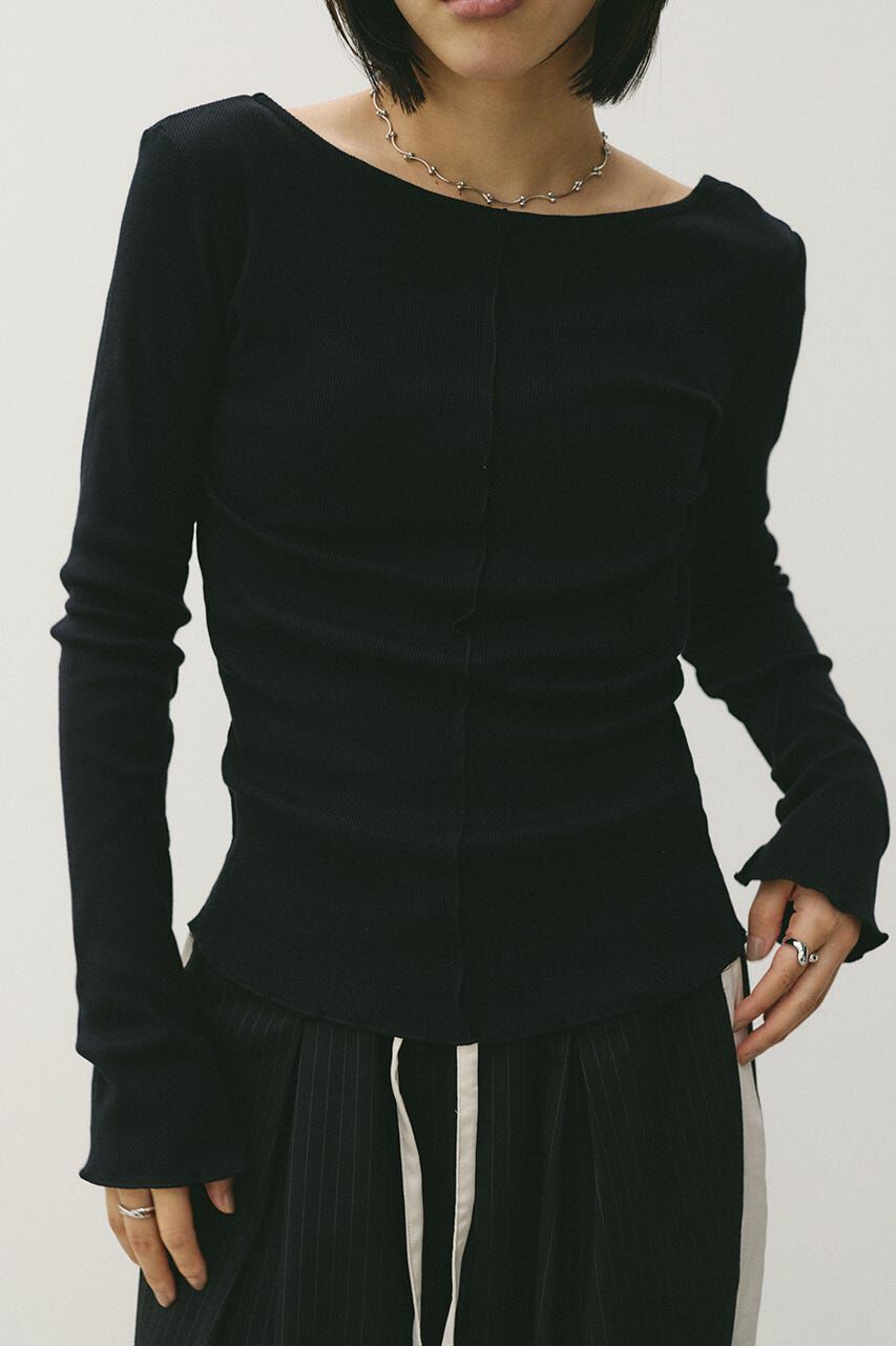 STYLEMIXER「2WAYオープンカットトップ」|Tシャツ・カットソー|BLK