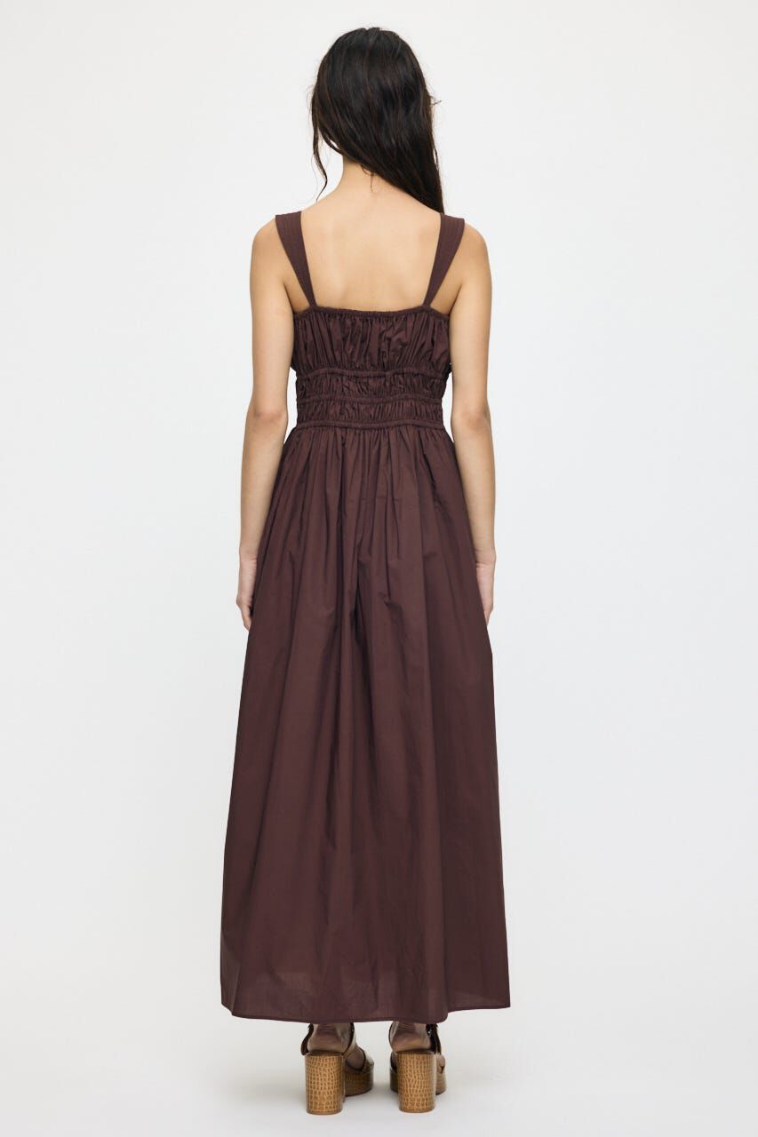 MOUSSY「COTTON GATHER CAMI ドレス」|ワンピース|