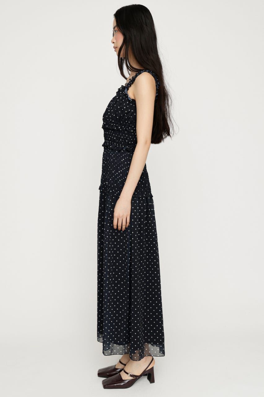 SLY「SHIRRING FRILL ドレス」|ワンピース|