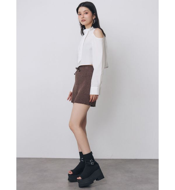MURUA「リブニットキュロット」|キュロット|