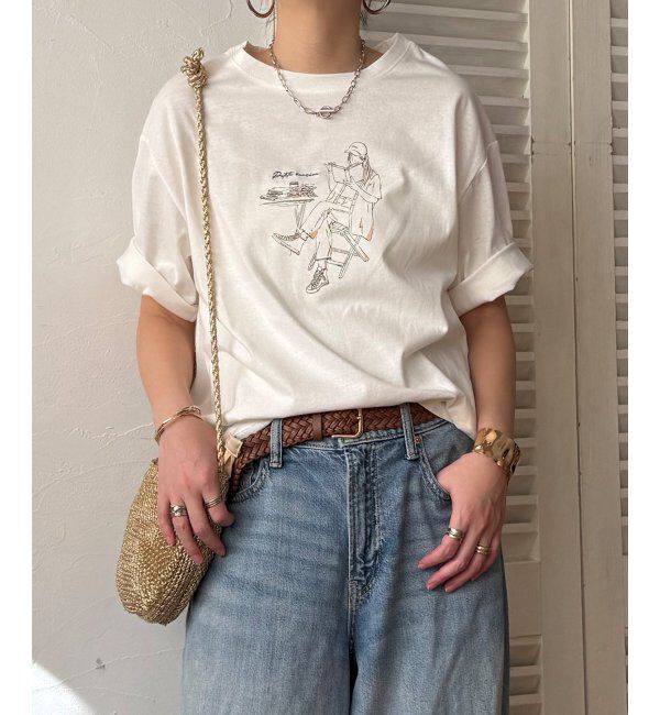 Lbc with Life「GirlプリントビッグTシャツ」|Tシャツ・カットソー|ソノタ