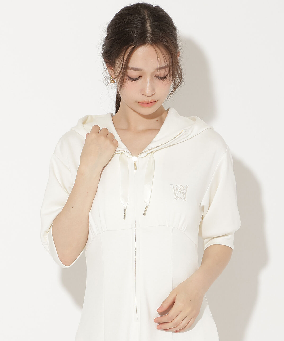 WILLSELECTION「ハイウエスト切替パーカーワンピース」|ワンピース|
