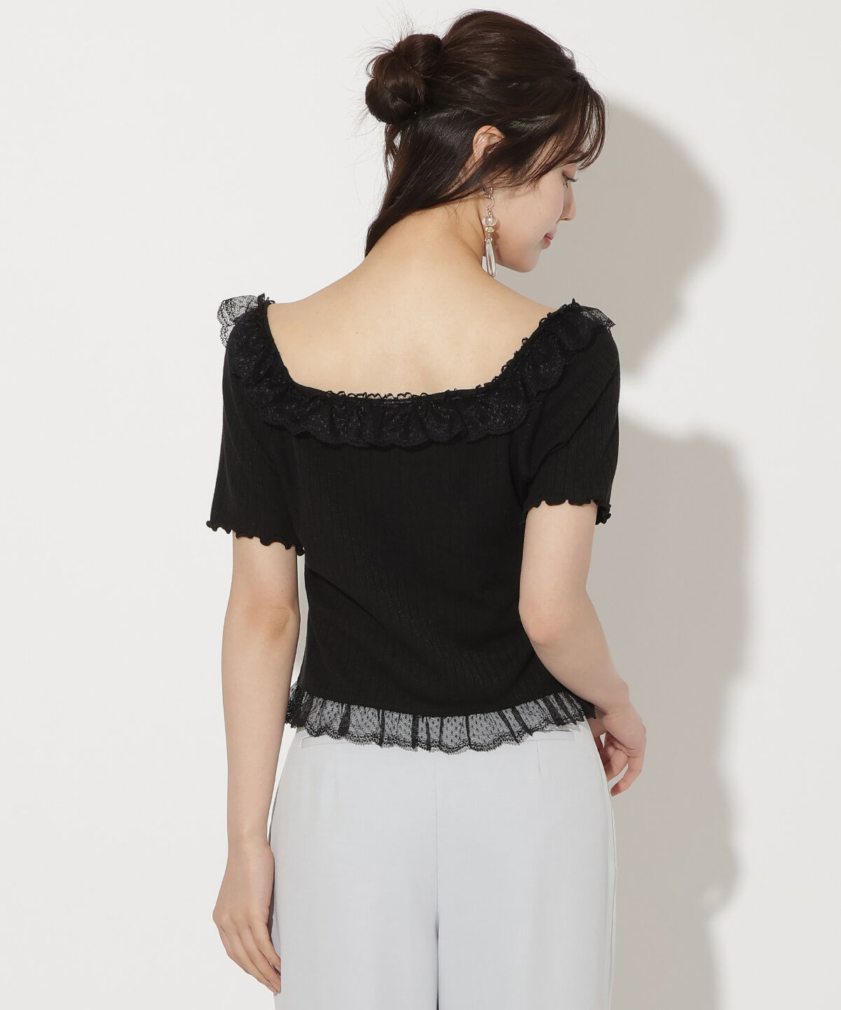 WILLSELECTION「レースフリルカットトップス」|Tシャツ・カットソー|