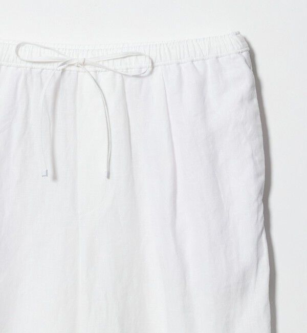 UNITED ARROWS「リネン イージーパンツ WHITE ‐ウォッシャブル‐」|チノ|