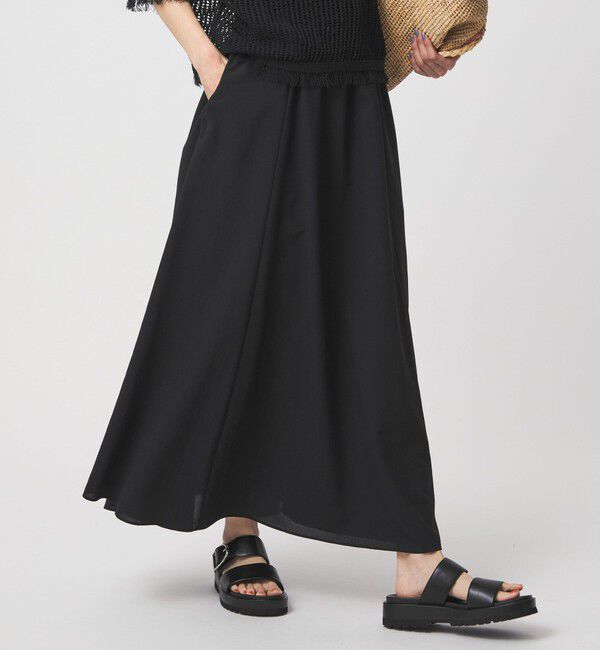 UNITED ARROWS green label relaxing「［size SHORT/TALLあり］ドライクロス フレアスカート マシンウォッシャブル  通気性」|フレア|