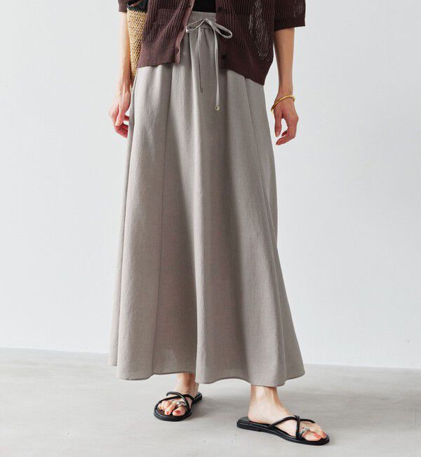 UNITED ARROWS green label relaxing「［size SHORT/TALLあり］ドライクロス フレアスカート マシンウォッシャブル  通気性」|フレア|