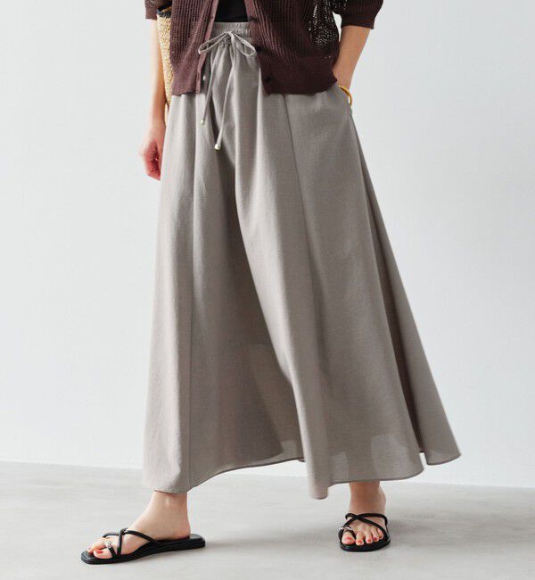 UNITED ARROWS green label relaxing「［size SHORT/TALLあり］ドライクロス フレアスカート マシンウォッシャブル  通気性」|フレア|
