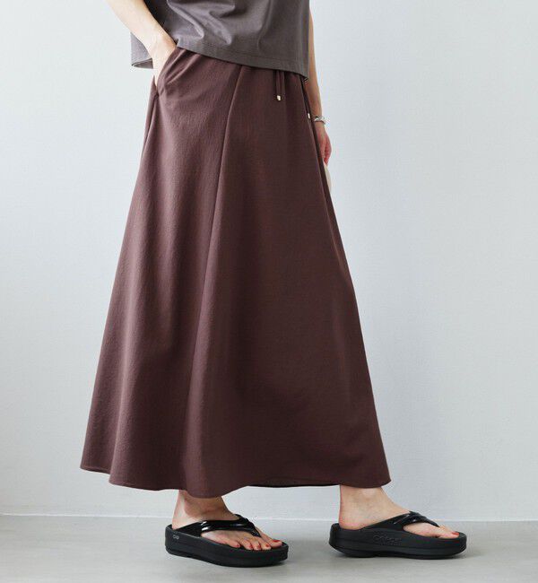 UNITED ARROWS green label relaxing「［size SHORT/TALLあり］ドライクロス フレアスカート マシンウォッシャブル  通気性」|フレア|