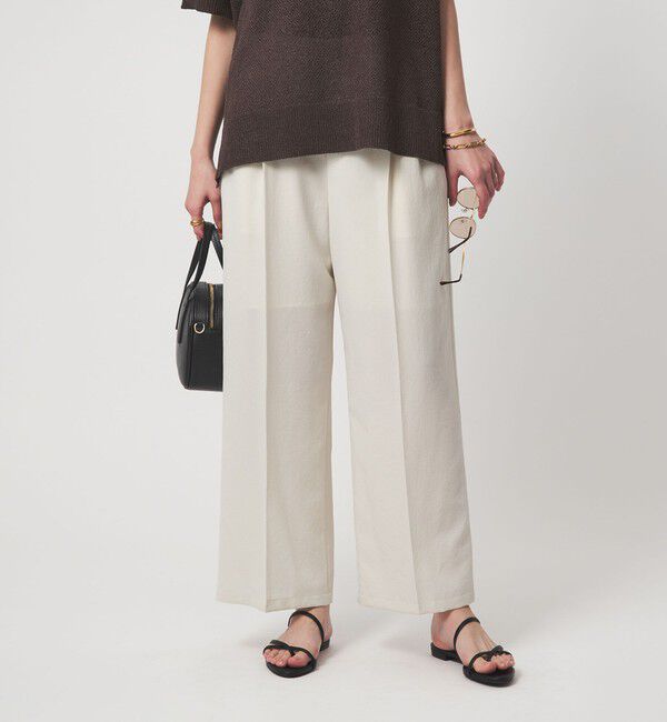 UNITED ARROWS green label relaxing「ドライクロス ニーハイワイド オフホワイト マシンウォッシャブル  通気性」|その他|