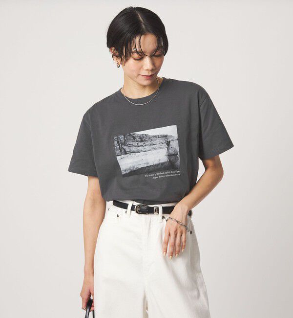 UNITED ARROWS green label relaxing「ロゴ ショートスリーブ Tシャツ」|Tシャツ・カットソー|