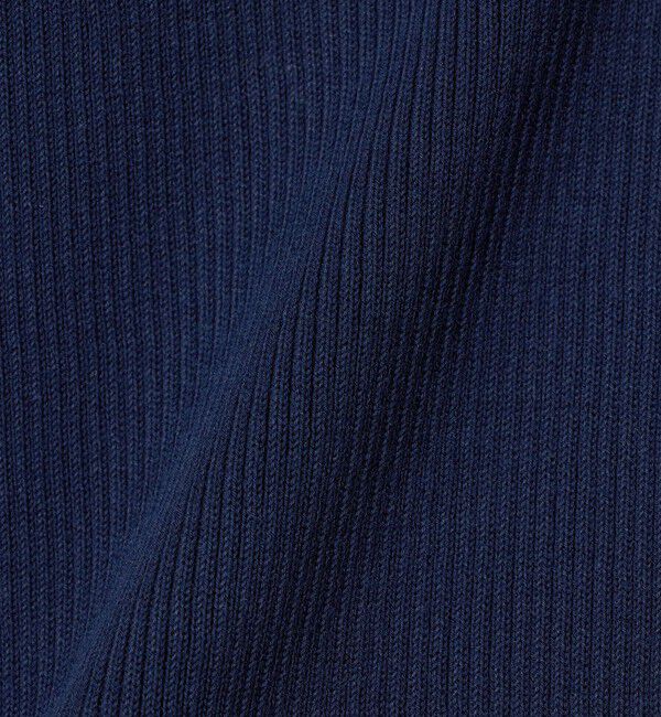 UNITED ARROWS green label relaxing「＜1_OF MINE＞リブ クルーネック 5分袖 ニット プルオーバー マシンウォッシャブル」|ニット・セーター|