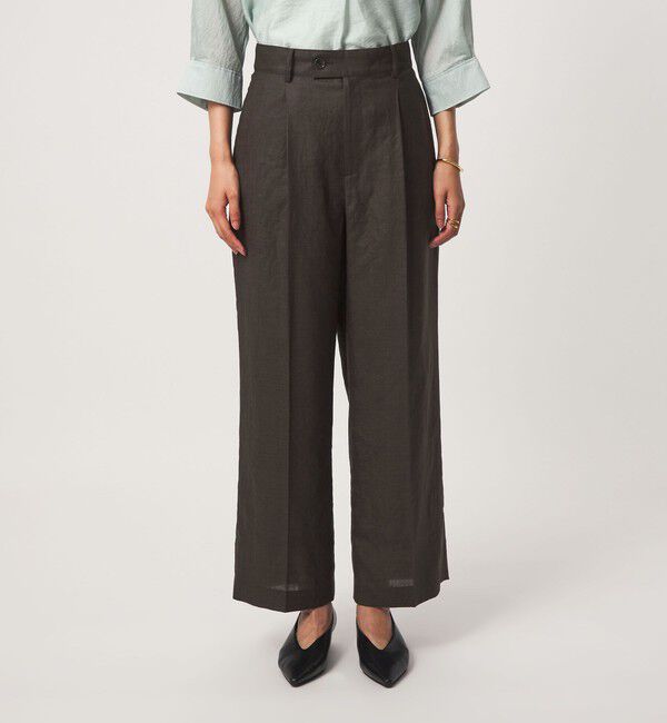 UNITED ARROWS green label relaxing「［size SHORT/TALLあり］トリアセ ストレート パンツ UVカット 通気性」|スラックス|