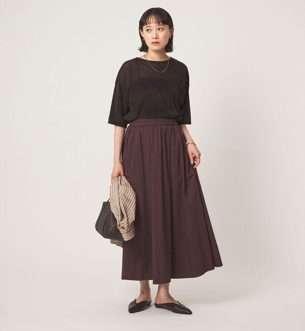 UNITED ARROWS green label relaxing「ボリューム ギャザー スカート」|フレア|