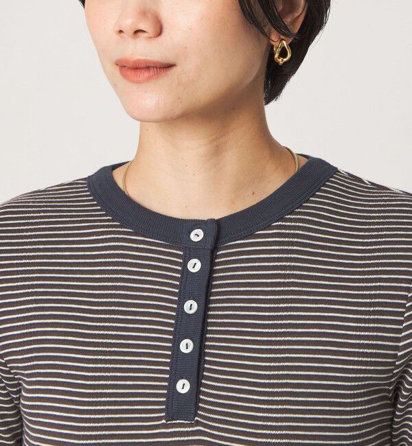 UNITED ARROWS green label relaxing「【別注】＜Robert P. Miller＞ ヘンリーネック ロングスリーブ カットソー」|Tシャツ・カットソー|
