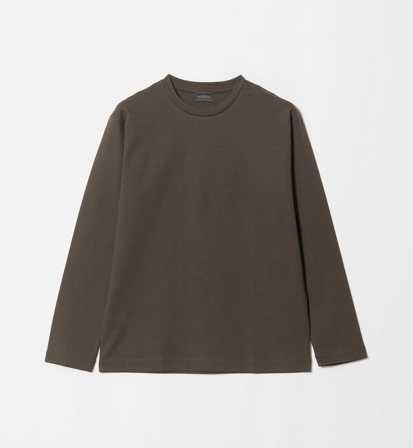 UNITED ARROWS green label relaxing「オーガニック コットン ポンチ クルーネック 長袖 Tシャツ」|Tシャツ・カットソー|DK.BROWN